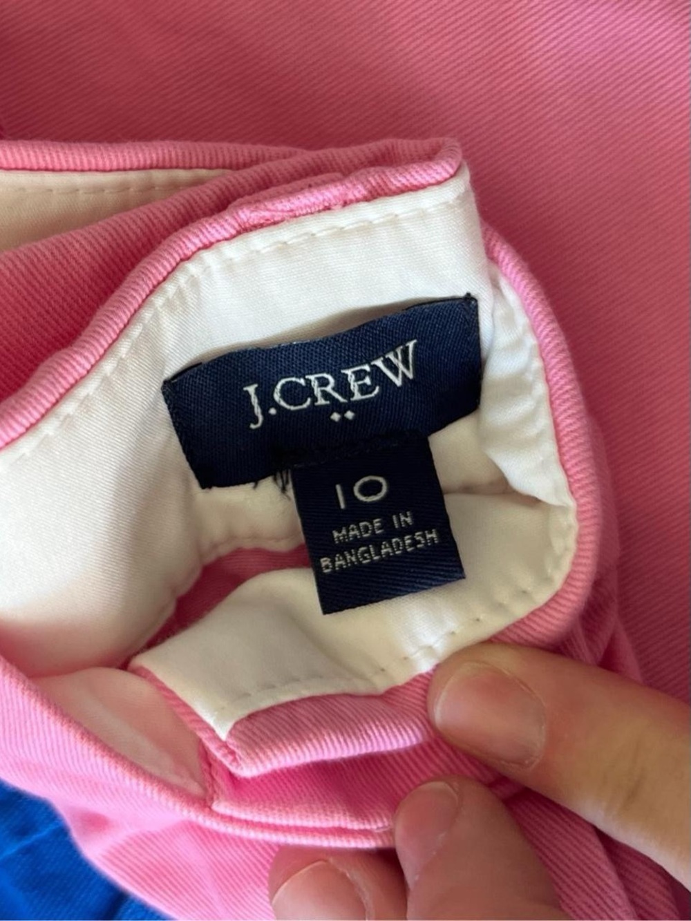 EUC J. Crew Women’s Pink, Light Blue & Blue Cotton Shorts 3 Pack BUNDLE Size 10 - Picture 3 of 5